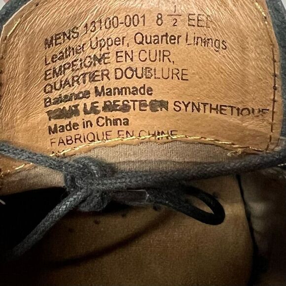 FLORSHEIM Oxford Black Leather Dress Shoes Mens Size 8.5 EEE Comfort - Picture 9 of 10